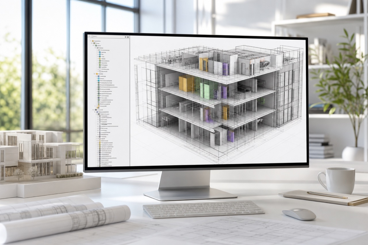 Structured floor plan prepared for future BIM metadata